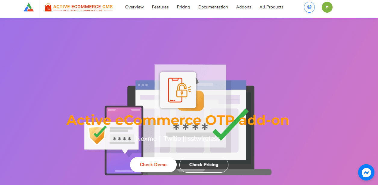 Active eCommerce OTP Add-on v1.8 Free Download